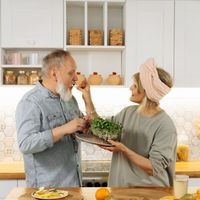 Portrait of Olesya Verbova, a happy and healthy woman.